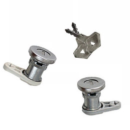 Jeu de cylindres, barillets de serrures de porte avant gauche et droite pour DACIA Logan I /RENAULT 21,Clio I,R21,Rapid,Super...