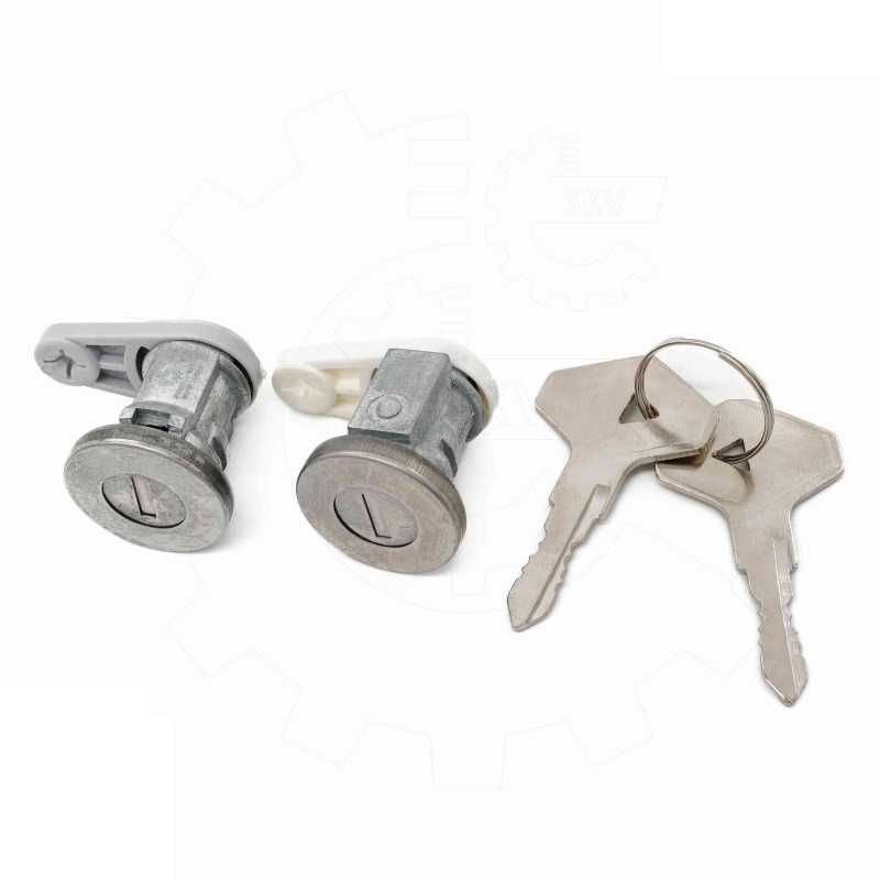 Jeu de cylindres, barillets de serrures de porte avant gauche et droite pour DACIA Logan I /RENAULT 21,Clio I,R21,Rapid,Super...