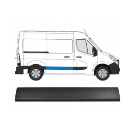 Baguette, protection de porte laterale droit Nissan Insterstar Opel Movano Renault Master à partir de 2010