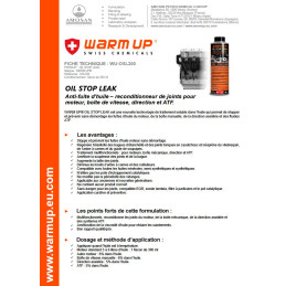 Anti-fuite d'huile – reconditionneur de joints pour moteur, boîte de vitesse, direction et A.T.F. OSL300