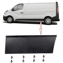 Bandeau, baguette de protection arrière gauche pour FIAT Talento/ NISSAN NV300/ OPEL Vivaro B/ RENAULT Trafic III