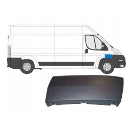 Bandeau, baguette de protection avant droit pour CITROEN Jumper II/ FIAT Ducato III/ PEUGEOT Boxer M1326