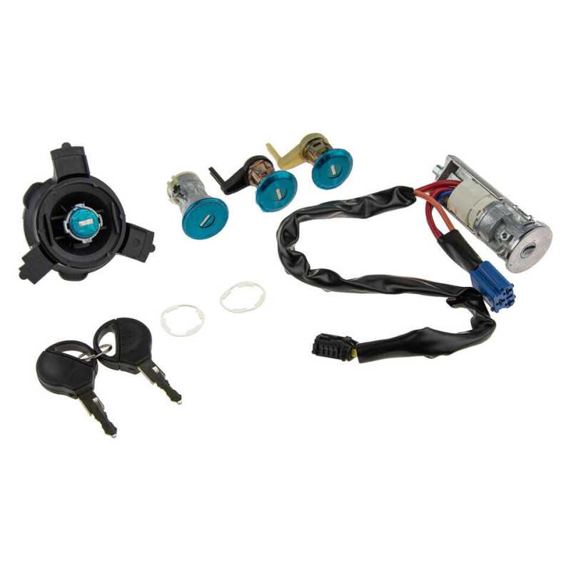 Kit neiman serrure et bouchon reservoir pour Peugeot 206 EZC-PE-015