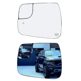 Verre,glace de rétroviseur extérieur gauche pour RAM 1500 DE 2015 à 2015 68402095AA