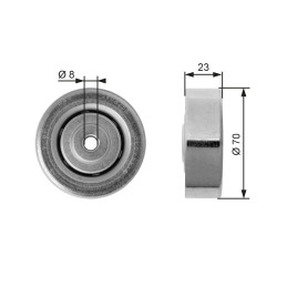 Galet tendeur de courroie d'accessoire pour BMW 3,5,7/ OPEL Omega B