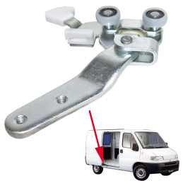 Guidage à galet, roulette pour porte coulissante pour CITROEN Jumper I/ FIAT Ducato II/ PEUGEOT Boxer de 1994 à 2006 EZC-FT-016