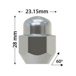 Ecrou de roue pour GENESIS / HYUNDAI/ KIA/ MAZDA/ MITSUBISHI/ TOYOTA