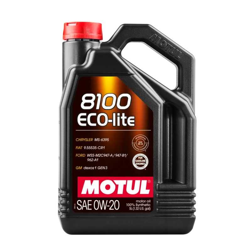 Huile moteur 0W20 8100 ECO-LITE / Motul 5L