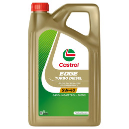 Huile moteur 5W40 EDGE TURBO DIESEL / Castrol 5L 5W40CASTROL