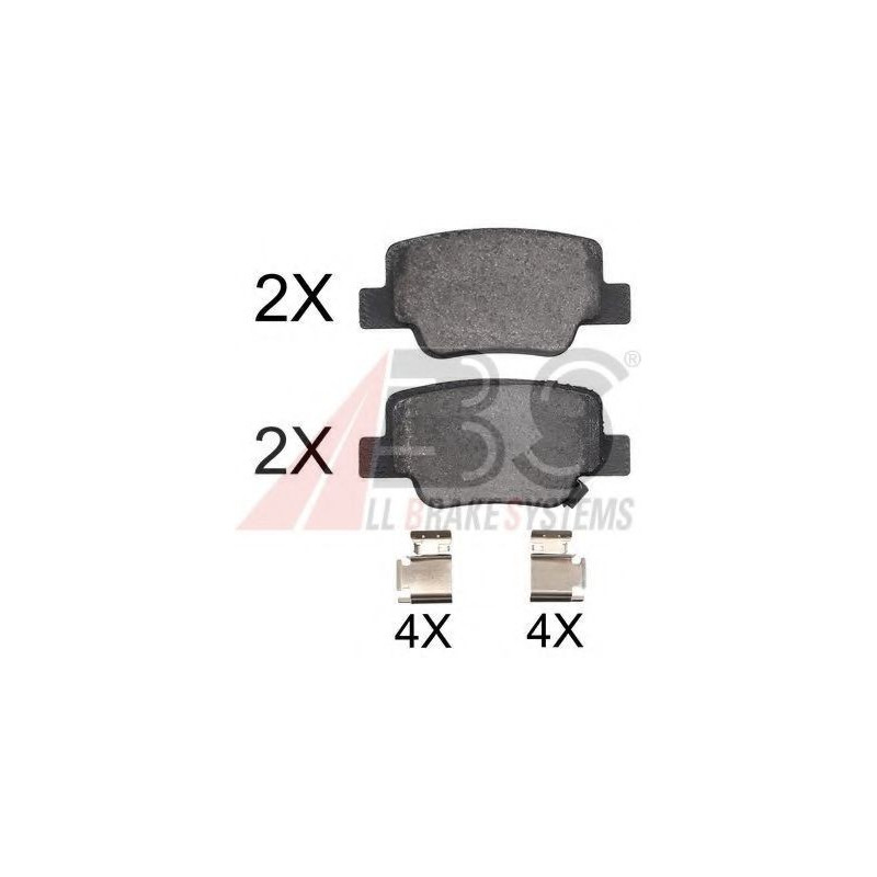 37735 OE A.B.S. SMARTKIT Plaquettes de frein pour Toyota Verso AR2