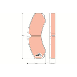 GDB1345 Trw Cotec 29121 Plaquettes de Frein