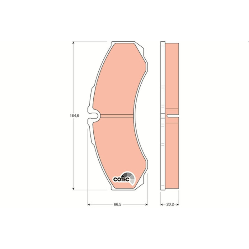 GDB1345 Trw Cotec 29121 Plaquettes de Frein
