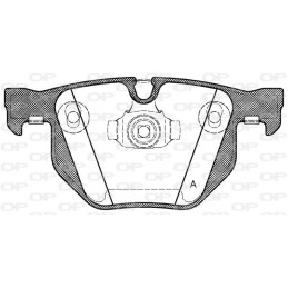 BPA0381.61 Open Parts Plaquettes de Frein Essieu Arrière...