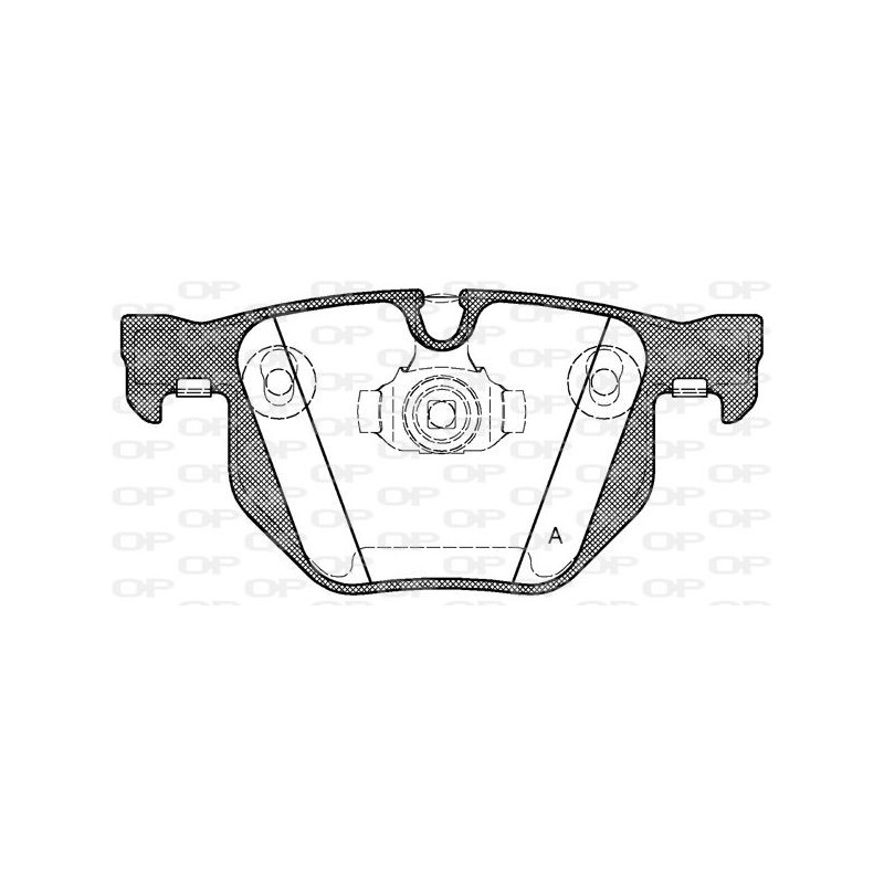 BPA0381.61 Open Parts Plaquettes de Frein Essieu Arrière pour Bmw X5, X6