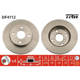 PAIRE DE DISQUES DF4112