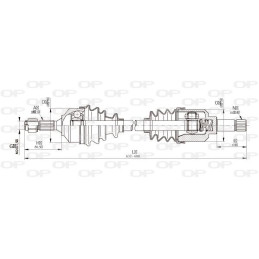 Cardan Avant Gauche DRS6336.00