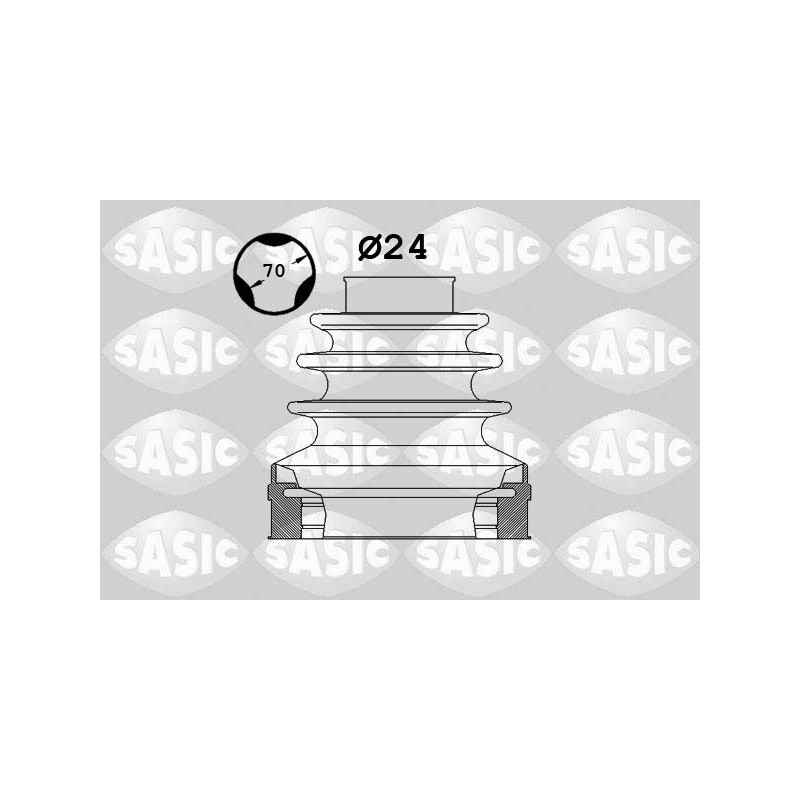 KIT SOUFFLET DE TRANSM. COTE BV 1,00 SAS1906025