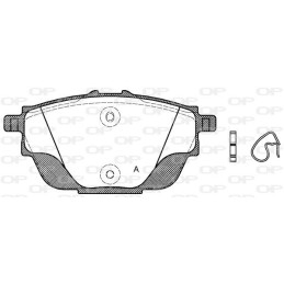 Plaquettes de frein OPEN PARTS BPA1557.00