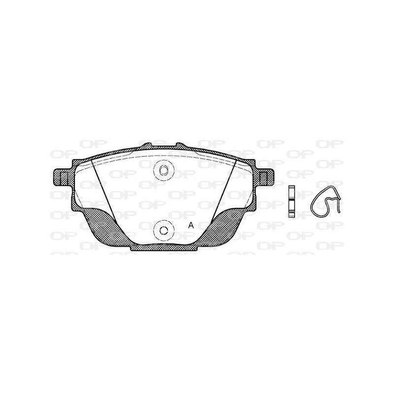 Plaquettes de frein OPEN PARTS BPA1557.00