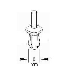 10 clips, rivets, fixations, agrafes de fixation Karsan Vw 255