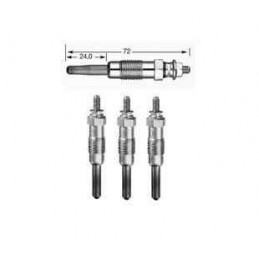 4 Bougies de préchauffe Express C15 Clio R19 R21 Xsara ZX 205 306 406 806 501039*4