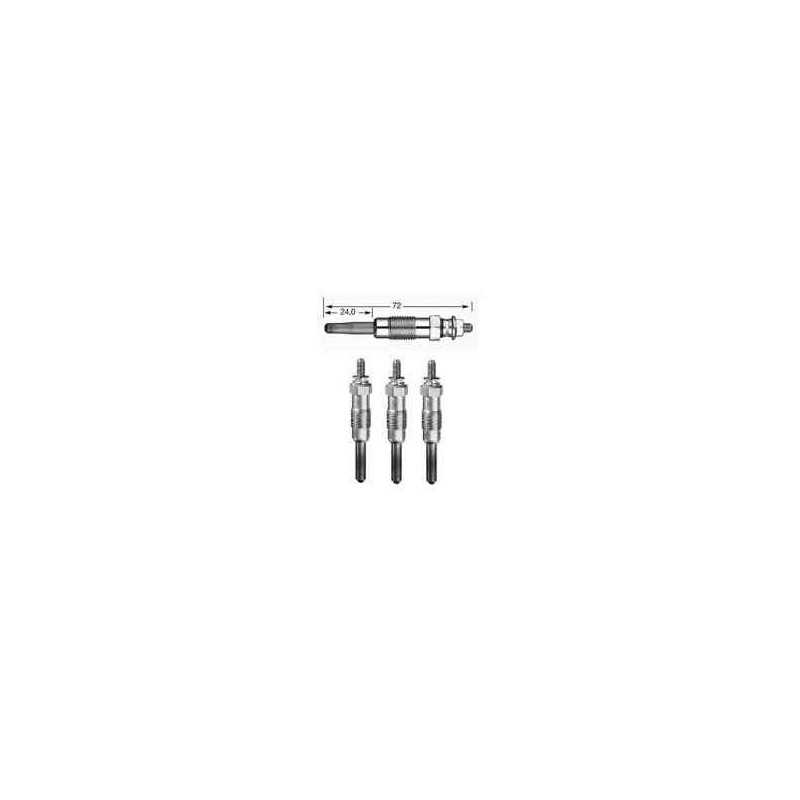 4 Bougies de préchauffe Express C15 Clio R19 R21 Xsara ZX 205 306 406 806 501039*4