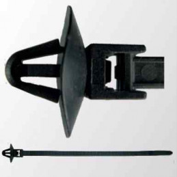 10 Clips cable universel Lanières monoblocs à pied ancre
