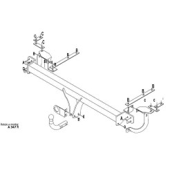 Attelage pour Toyota RAV 4 2805R