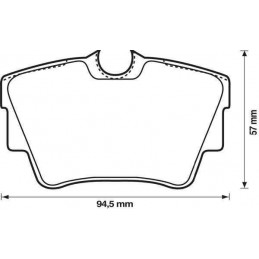 Jeu de 4 Plaquettes de frein arrière EICHER pour Renault Trafic 2 Opel Vivaro Nissan Primastar 101720169