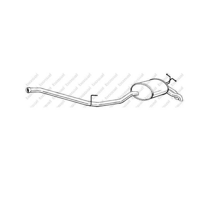 Silencieux arrière pour Mercedes E W210 Berline 31 4 054X Silencieux arrière pour Mercedes E W210 Berline 31 4 054X