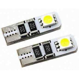 Lot de 2 Ampoules veilleuse LED effet Xenon w5w t10 W5W