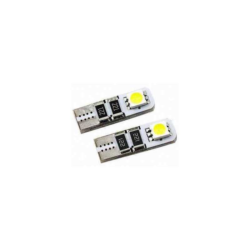 Lot de 2 Ampoules veilleuse LED effet Xenon  w5w t10