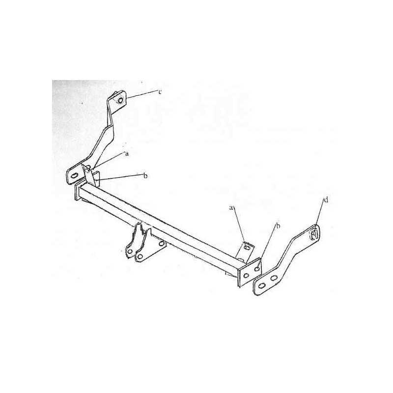 Attelage Renault Mégane 1 Berline Modele 3 et 5 Portes et Cabriolet 2583R Attelage Renault Mégane 1 Berline Modele 3 et 5 Portes et Cabriolet 2583R