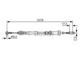 Cable de frein à main Hitec K13761