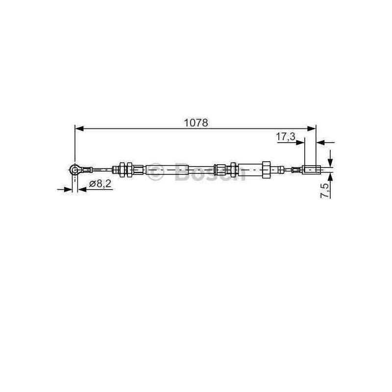 Cable de frein à main Hitec K13761