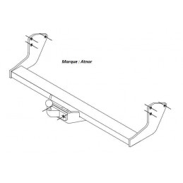 Attelage pour Mercedes Vito W639 et Metris depuis 11/2003 2174D