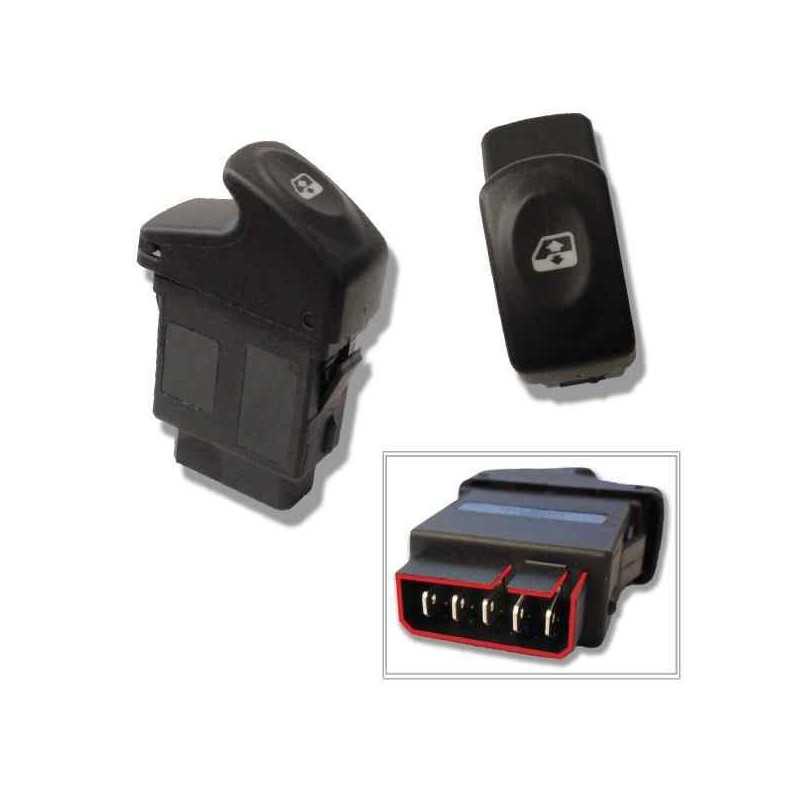 Bouton leve vitre gauche pour Renault Clio 2 Kangoo Megane Scenic EWS-RE-009 Bouton leve vitre gauche pour Renault Clio 2 Kangoo Megane Scenic EWS-RE-009
