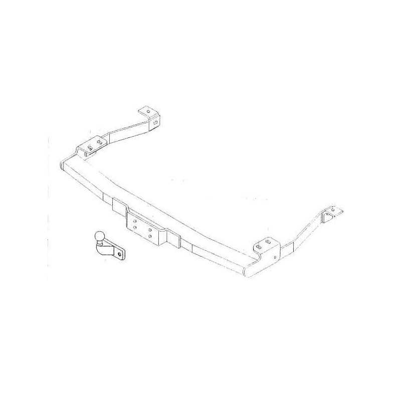 Attelage Renault Trafic 2 Opel Vivaro Nissan Primastar 2293D Attelage Renault Trafic 2 Opel Vivaro Nissan Primastar 2293D