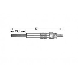 Bougie de prechauffe Laguna 2.2 D Megane Scenic 1.9 Dti Safrane 2.2DT 923001