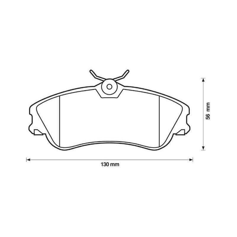 Jeu de 4 Plaquettes de frein EICHER pour Citroen Berlingo Xsara Picasso Peugeot 206 et Partner 101545079