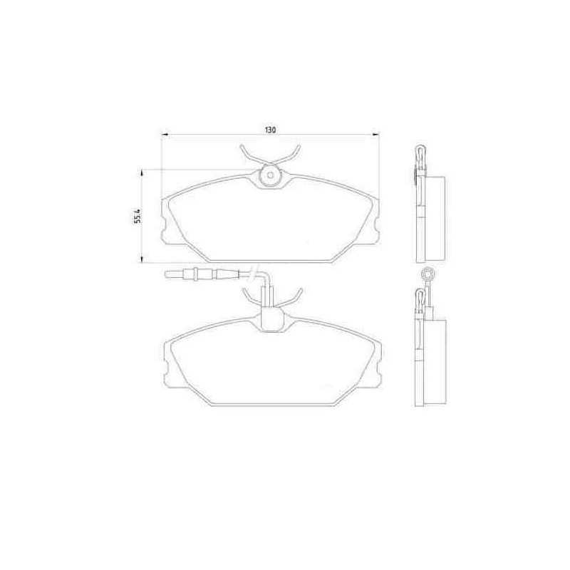 Jeu de 4 Plaquettes de frein EICHER pour Renault Laguna Megane Scenic 101745099