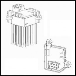 Resistance pour commande de ventilation intérieur BMW SERIE 3 E46 BF-317002