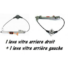 Lot Leve vitre arriere Droit et Gauche manuel pour Fiat grande punto 54002+54001