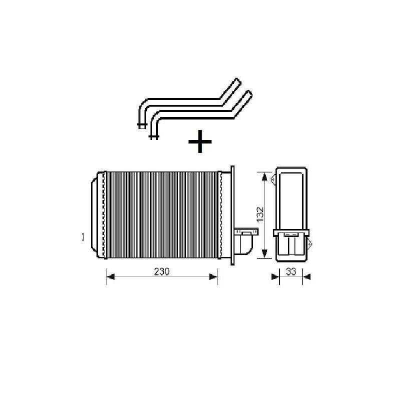 Radiateur de chauffage tous types Peugeot 205 et 309 86001