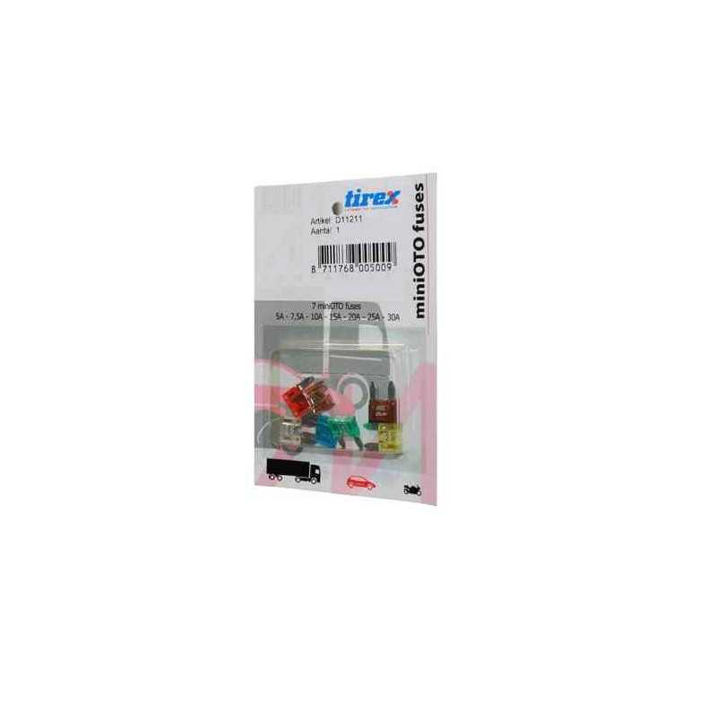 Assortiment de 6 mini fusibles enfichables D11211 Assortiment de 6 mini fusibles enfichables D11211