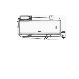 Echangeur d'air pour Peugeot 405 restyling Berline 1.9 TD 92cv 4881171