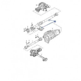 Arbre de transmission Vw Touareg Posche Cayenne longueur 1246mm v6 v8 v12