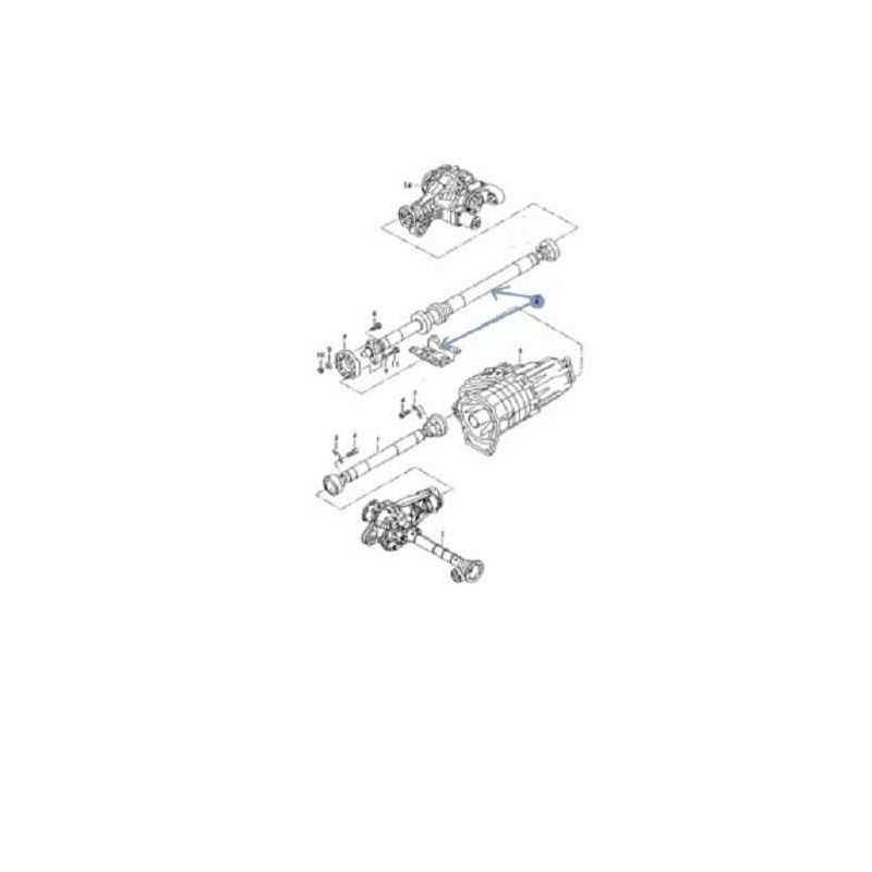 Arbre de transmission Vw Touareg Posche Cayenne longueur 1246mm v6 v8 v12