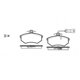 Plaquettes de frein Audi et Volkswagen P0343.12