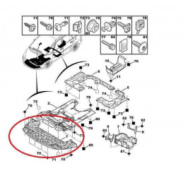 Cache sous moteur pour Citroen C4 Picasso partie avant 5 places 7104LL